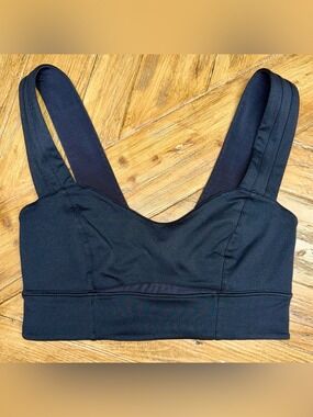 FP Movement Free People Black Mesh Cutout Twist Back Sports Bra Top Size XS/S